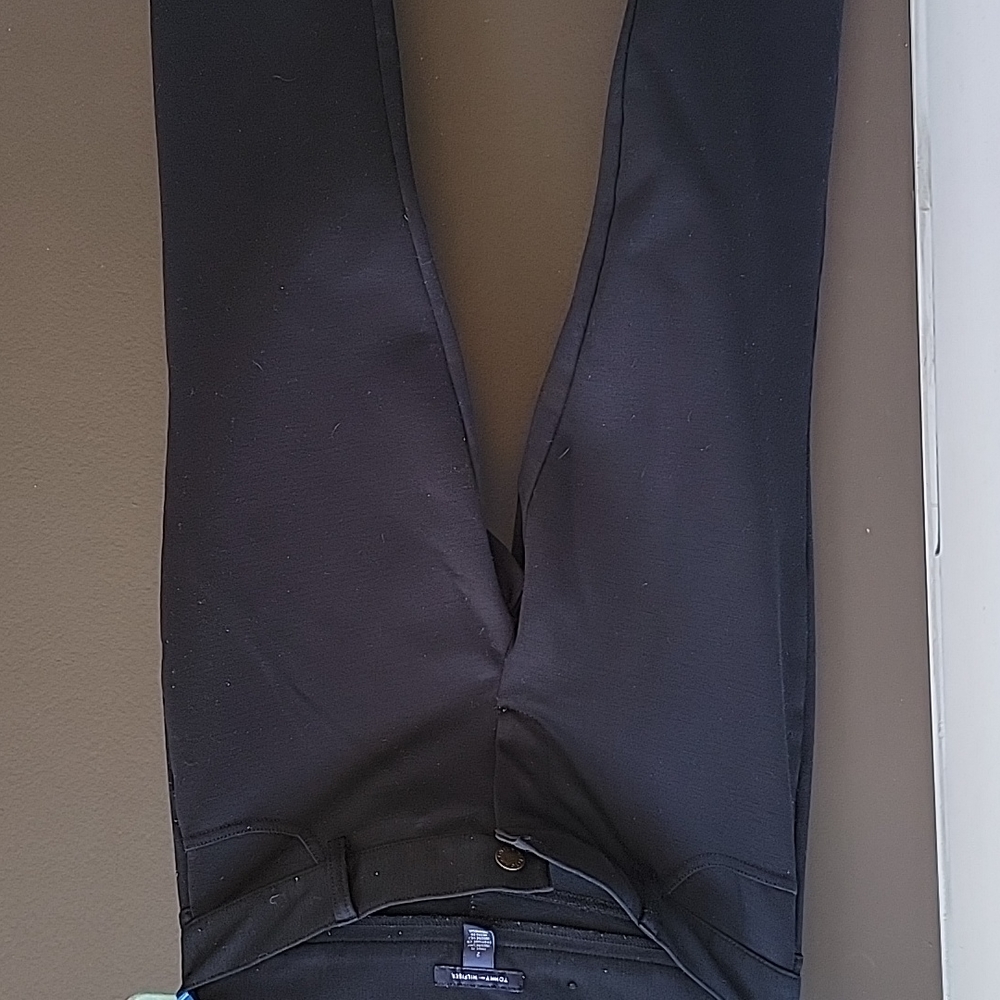 Women straight leg black pants